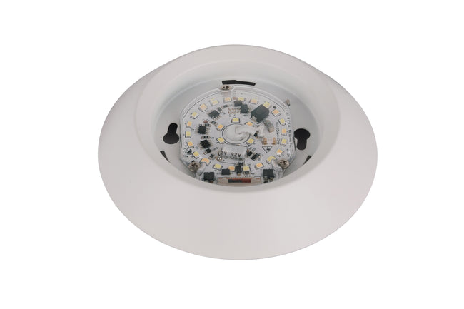 X9304-W-LED-5CCT - LED Flush 5.9" Wide Flush Mount - White