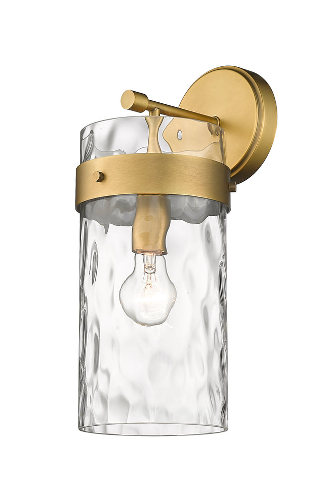 3035-1SL-RB - Fontaine 1 Light Wall 16" Sconce - Rubbed Brass