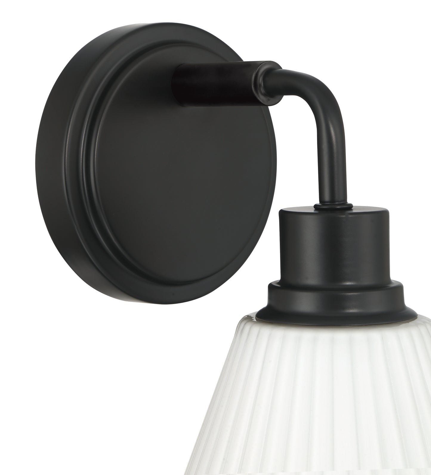 62301-FB - Pleated II 1 Light 10.38" High Wall Sconce - Flat Black