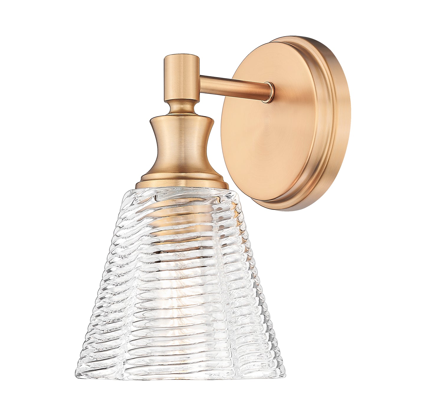 7704-1S-MGLD - Auden 1 Light Wall 10" Sconce - Modern Gold