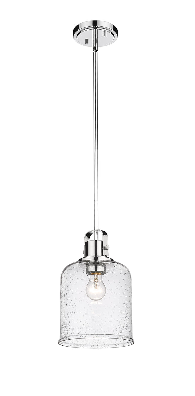 340P8-CH - Kinsley 1 Light 8" Pendant - Chrome