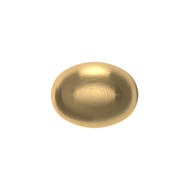 4913044 - 1 5/16" Oval Knob - Satin Brass