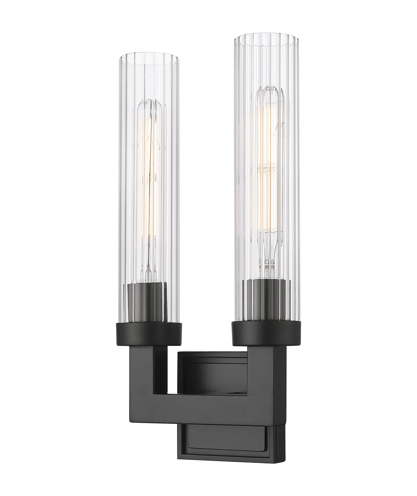 740-2S-MB - Beau 2 Light Wall 17" Sconce - Matte Black