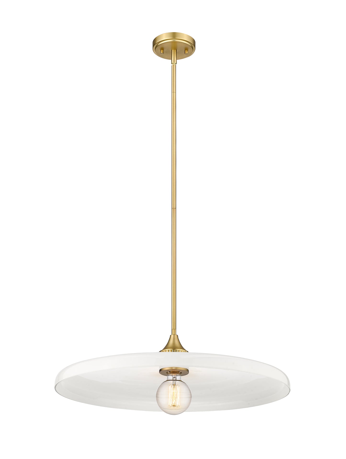 820P24-OBR - Paloma 1 Light 24" Pendant - Olde Brass