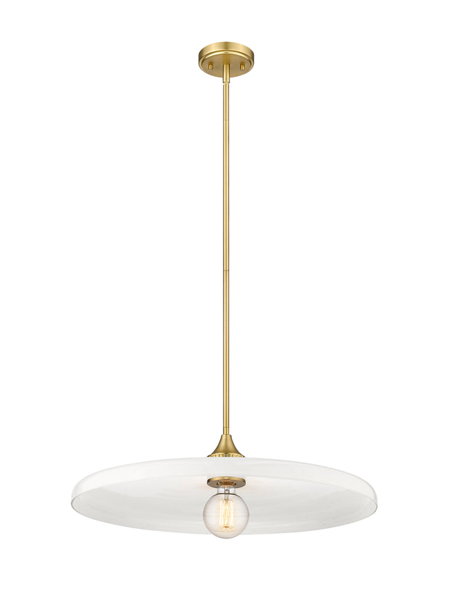 820P24-OBR - Paloma 1 Light 24" Pendant - Olde Brass