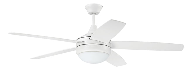 PHZ52W5 - Phaze II 5- Blade 52" 5 Blade Ceiling Fan with Light Kit - White