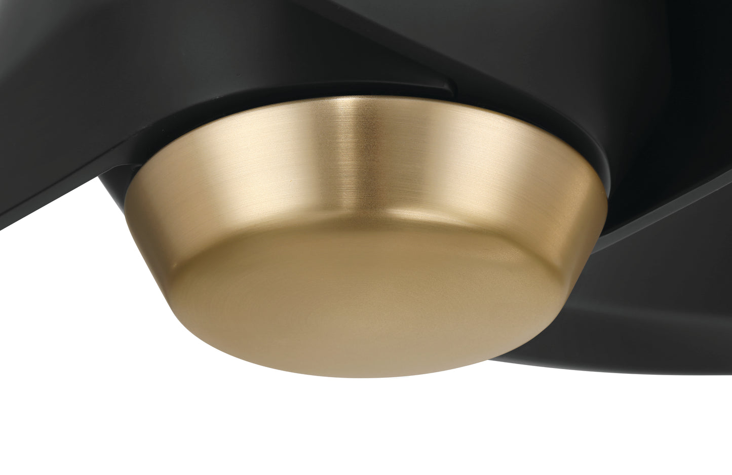 VNN58FBSB4 - Venn 58" Indoor Ceiling Fan 58" 4 Blade Ceiling Fan with Light Kit - Flat Black / Satin Brass