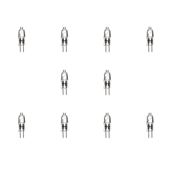 650005 - Dimmable Clear T3 Halogen G4 Base Light Bulb - 5 Watt - 2900K - 10 Pack
