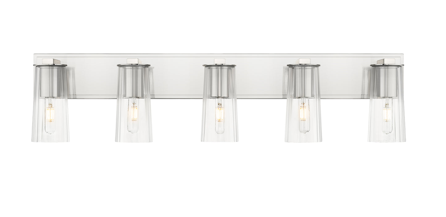 826-5V-BN - Titus 5 Light 40" Vanity - Brushed Nickel