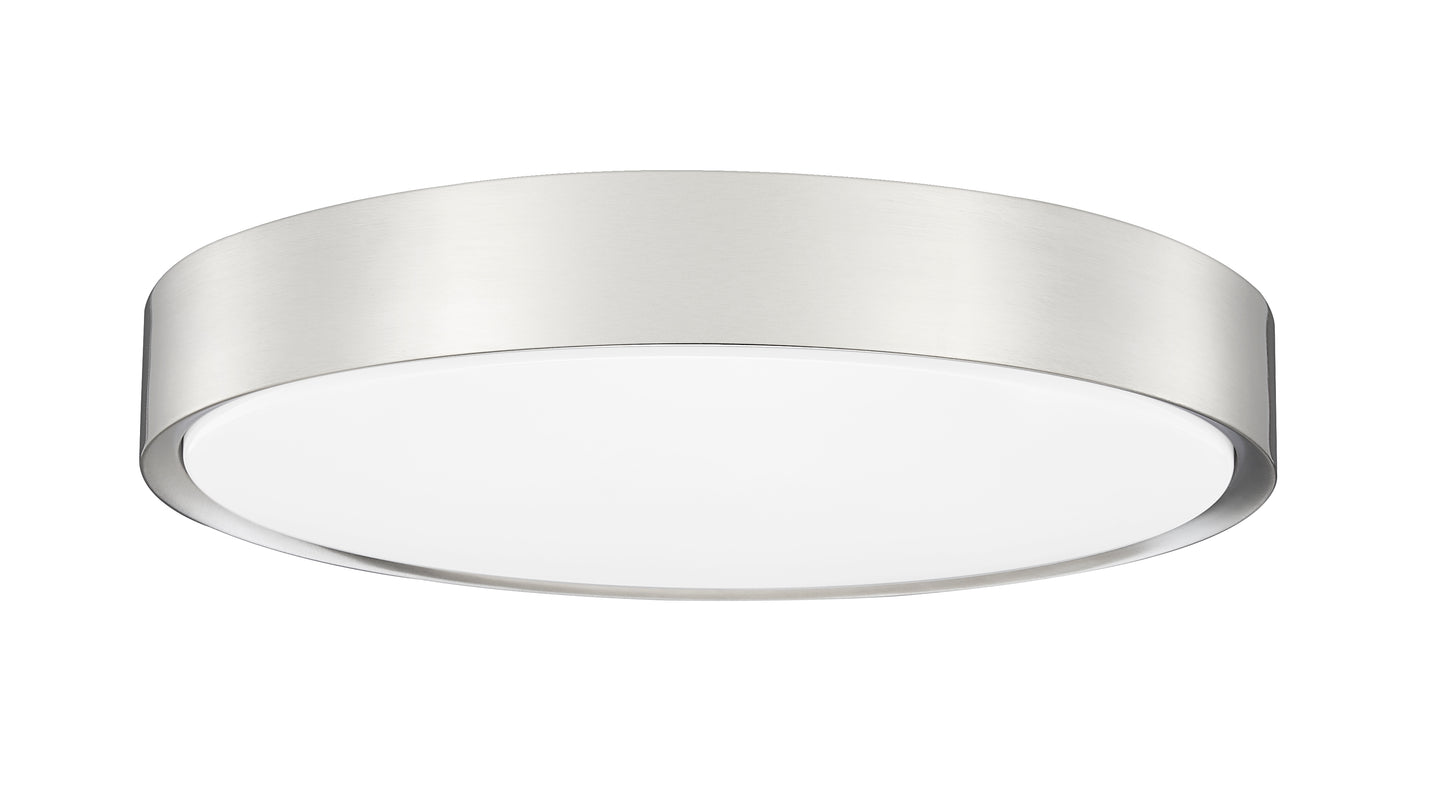 1014F20-BN-LED - Kawan 1 Light Flush 20" Mount - Brushed Nickel