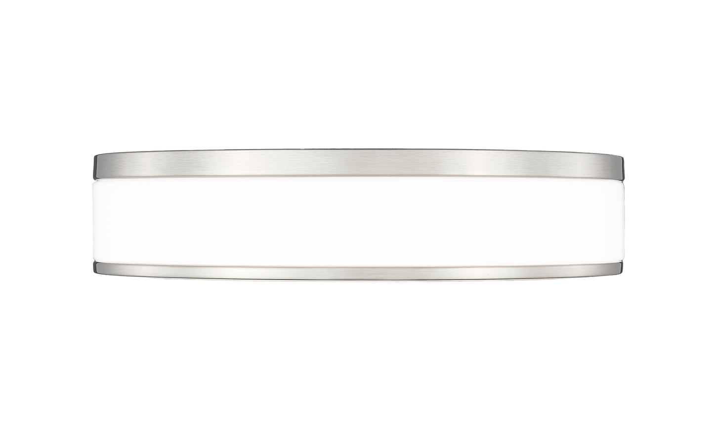 1012F16-BN-LED - Ballord 1 Light Flush 16" Mount - Brushed Nickel