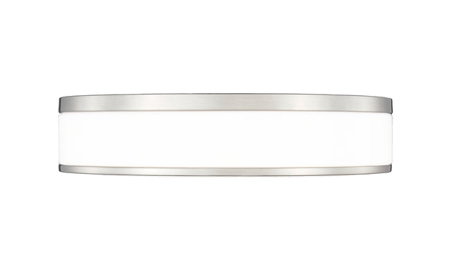 1012F16-BN-LED - Ballord 1 Light Flush 16" Mount - Brushed Nickel