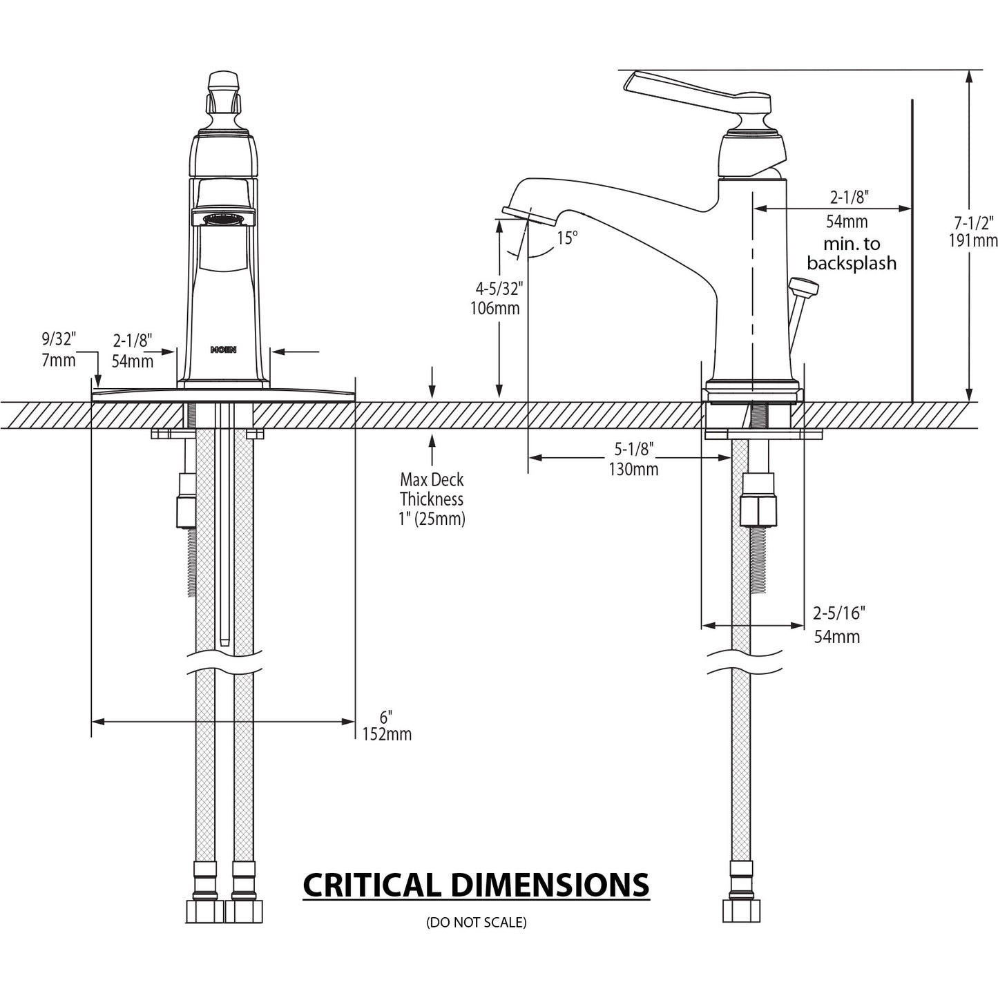 6200 - Boardwalk Single Handle Bathroom Faucet - Polished Chrome