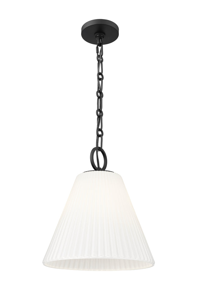 3042P14-MB - Alaric 1 Light 14" Pendant - Matte Black
