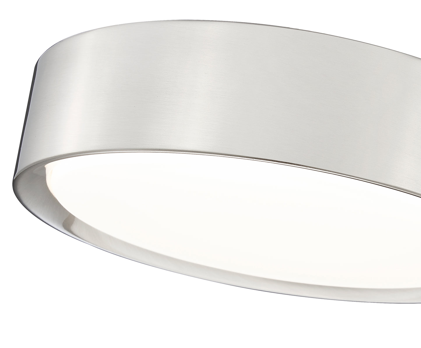 1014F12-BN-LED - Kawan 1 Light Flush 12" Mount - Brushed Nickel