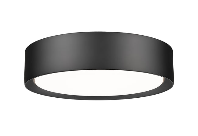 1014F12-MB-LED - Kawan 1 Light Flush 12" Mount - Matte Black