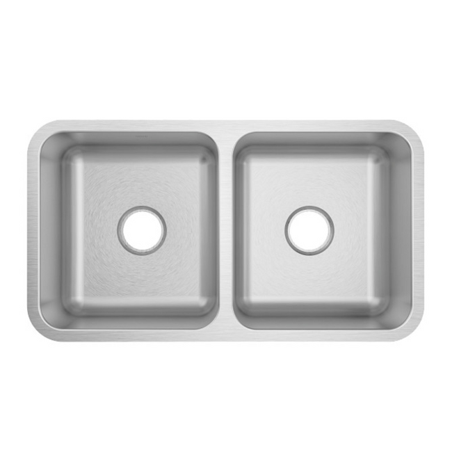 GS20264 - Prep 32.5" Stainless Steel Undermount Double Bowl Sink