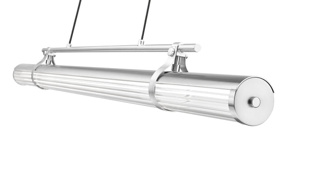 1959-54L-BN-LED - Benoit 1 Light Linear 56" Chandelier - Brushed Nickel