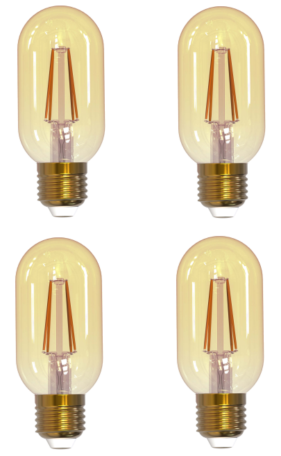 776905 - Dimmable T14 LED Light Bulb - 4 Watt - 2100K - 4 Pack