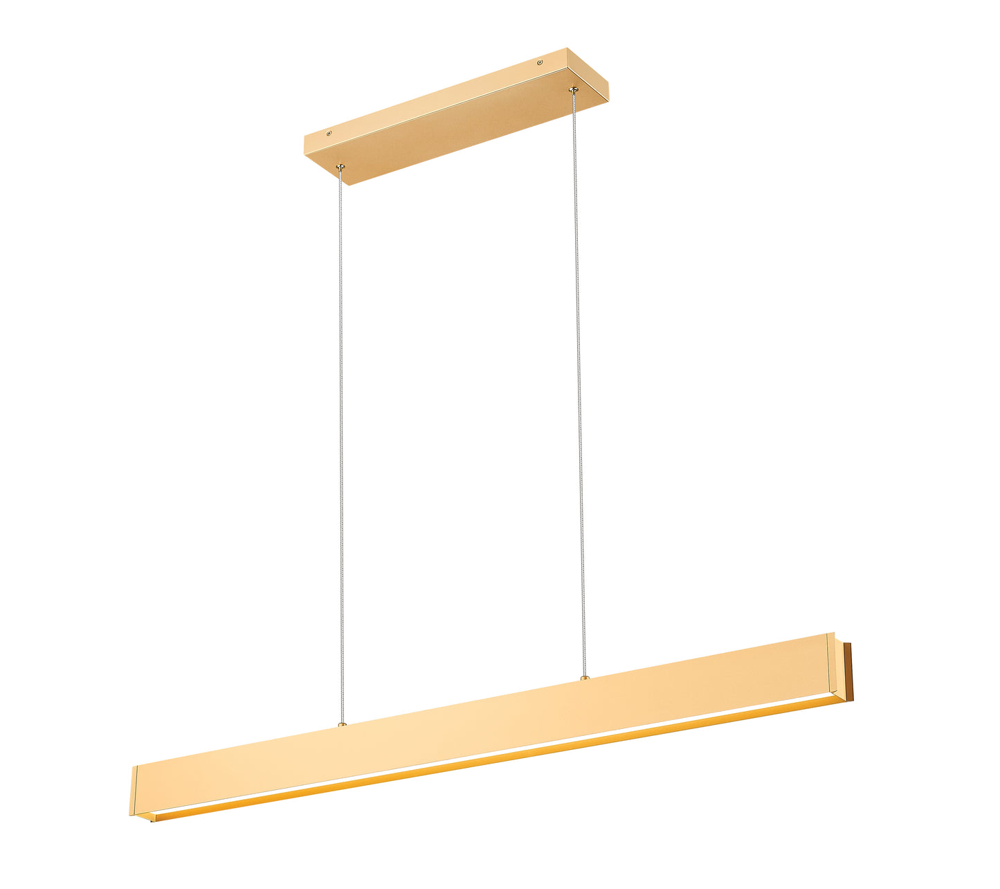 1016-45L-GLD-LED - Hudson 1 Light Linear 45" Chandelier - Gold