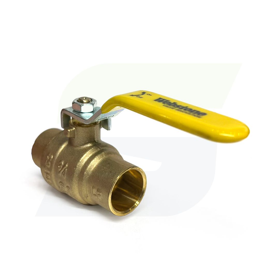 51703W - 3/4" Lead Free Full Port Forged Brass Ball Valve - Sweat x Sweat