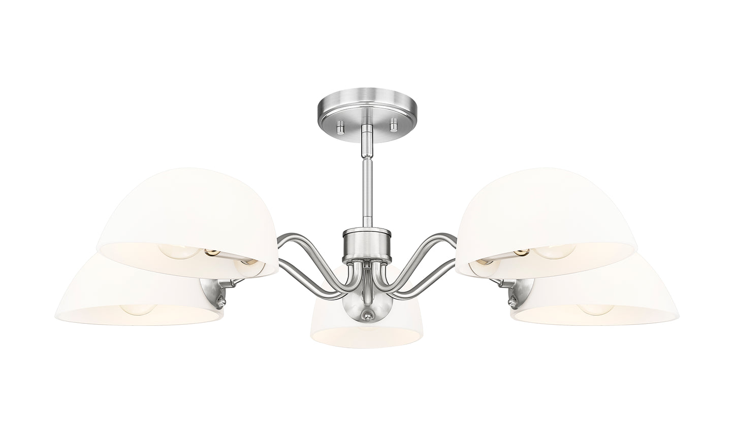 3048-5BN - Breton 5 Light 33" Chandelier - Brushed Nickel