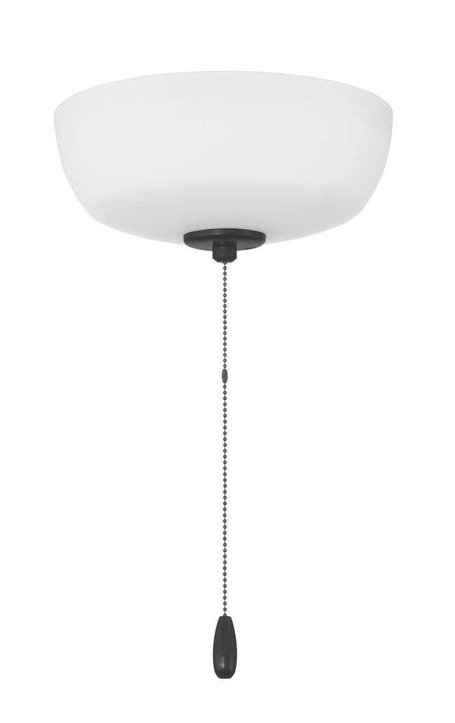LK2601-2LWF-FB - 2 Light Bowl Light Kit in Flat Black (White Frost Glass)