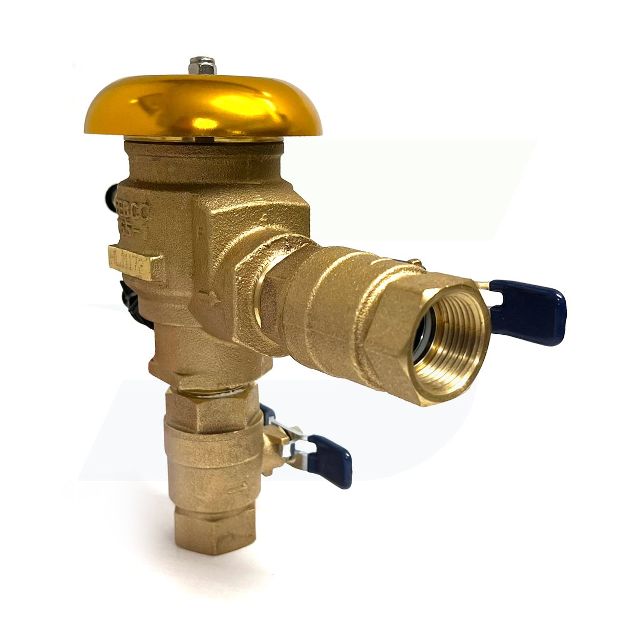 765 - Bronze Pressure Vacuum Breaker Backflow Preventer, Quarter Turn Shutoffs