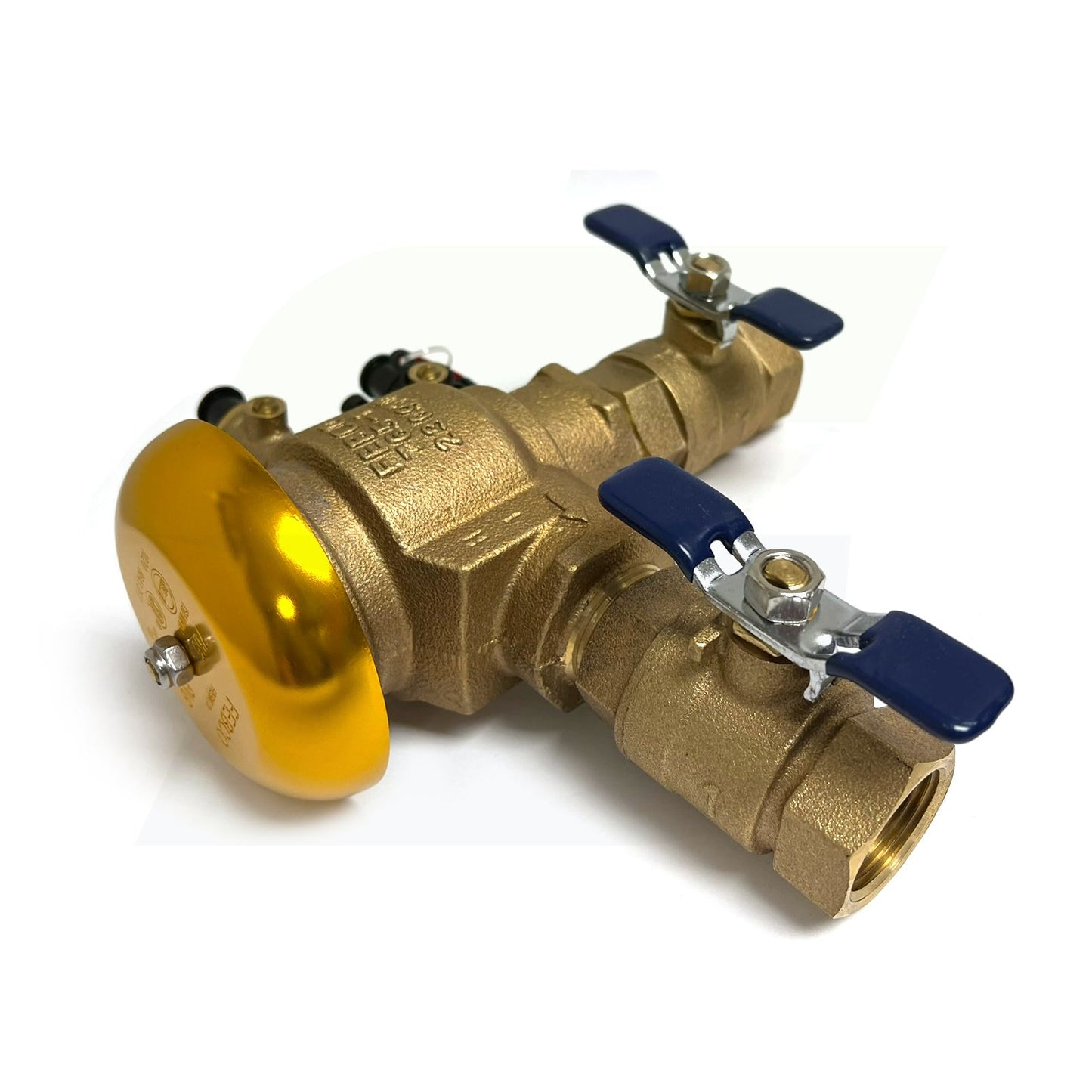 765 - Bronze Pressure Vacuum Breaker Backflow Preventer, Quarter Turn Shutoffs