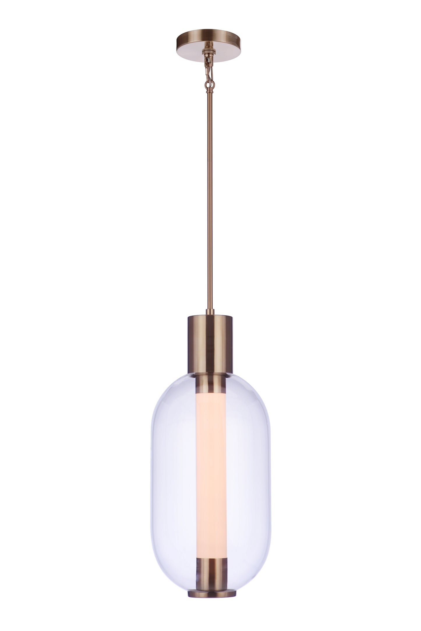 P996SB-LED - Holmes 10" Wide Pendant - Satin Brass