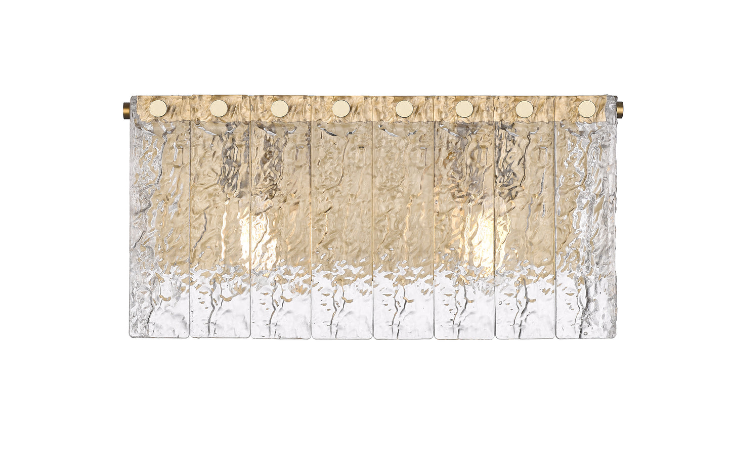 1943-2V-MGLD - Glacier 2 Light 15" Vanity - Modern Gold