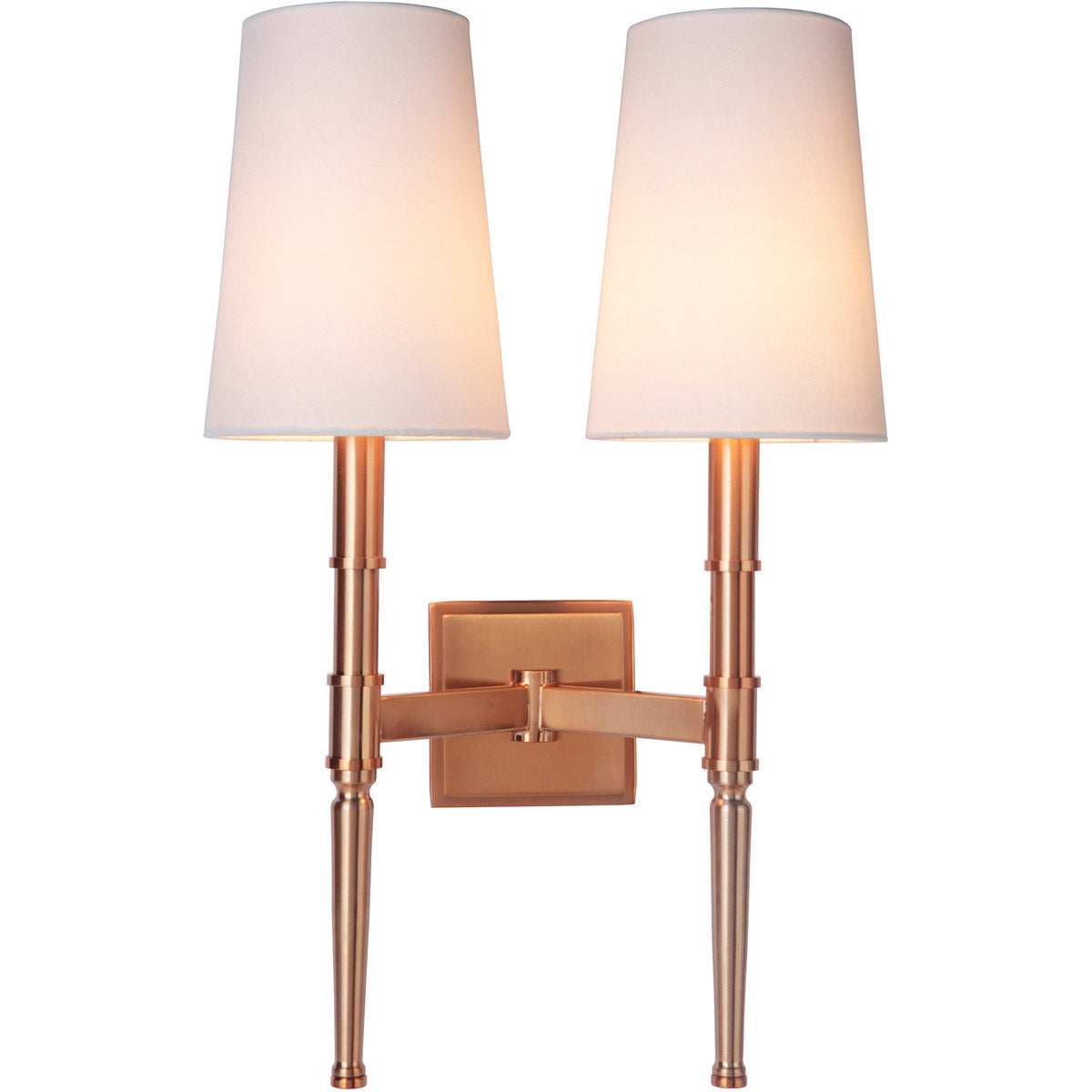 44662-SB - Ella 2 Light 20" High Wall Sconce - Satin Brass