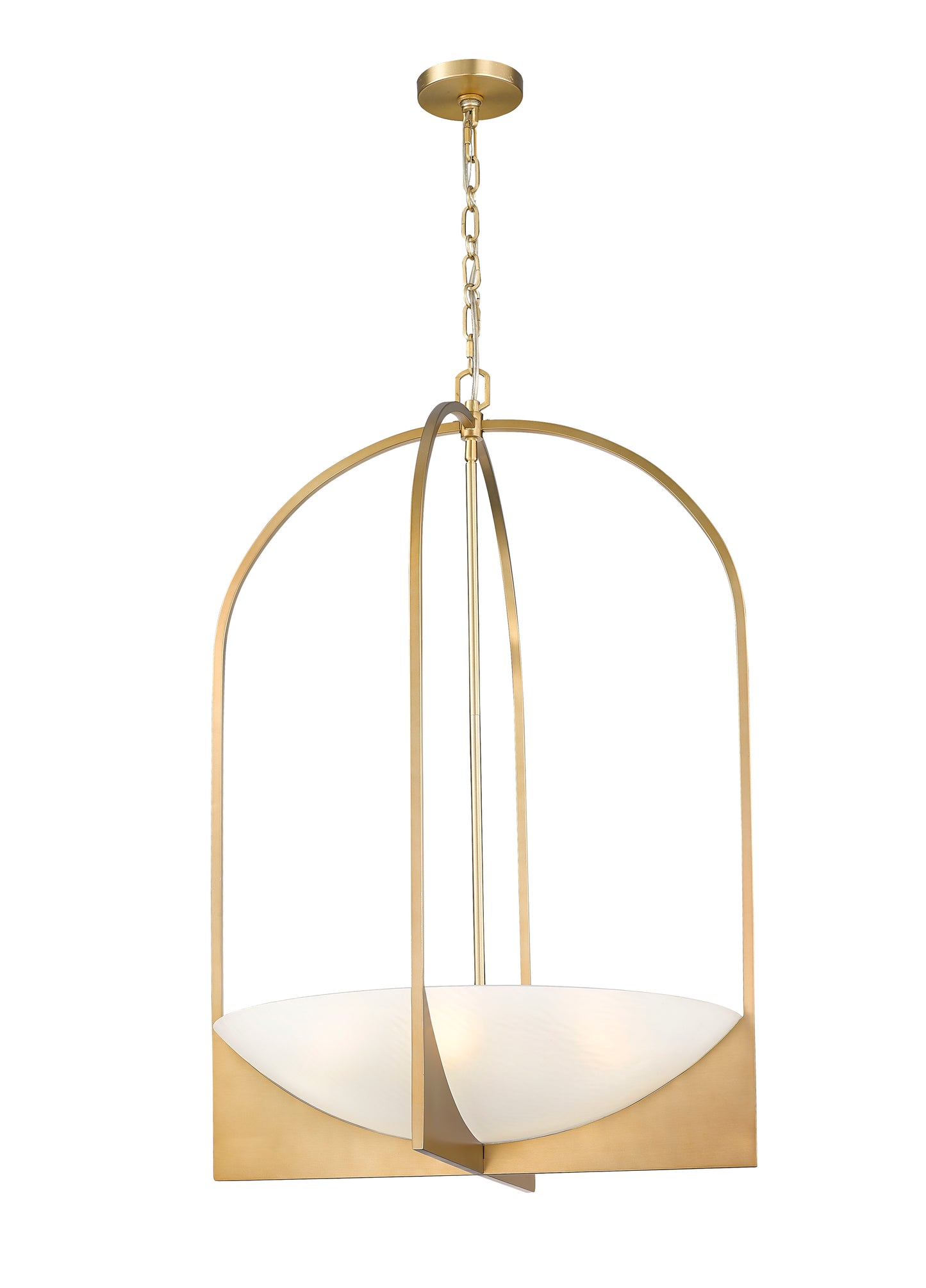 1947-38MGLD - Devon 6 Light 24" Chandelier - Modern Gold