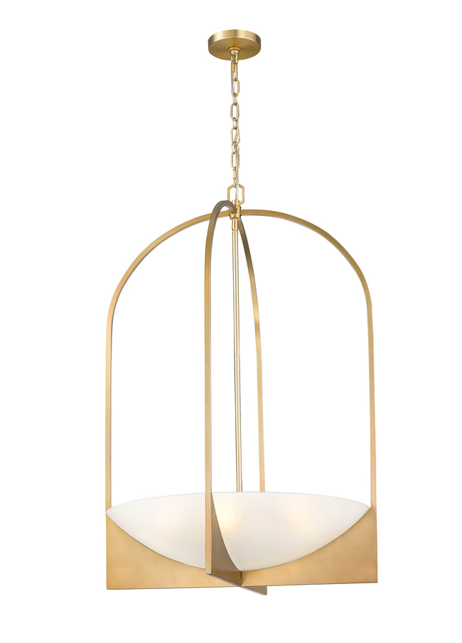 1947-38MGLD - Devon 6 Light 24" Chandelier - Modern Gold