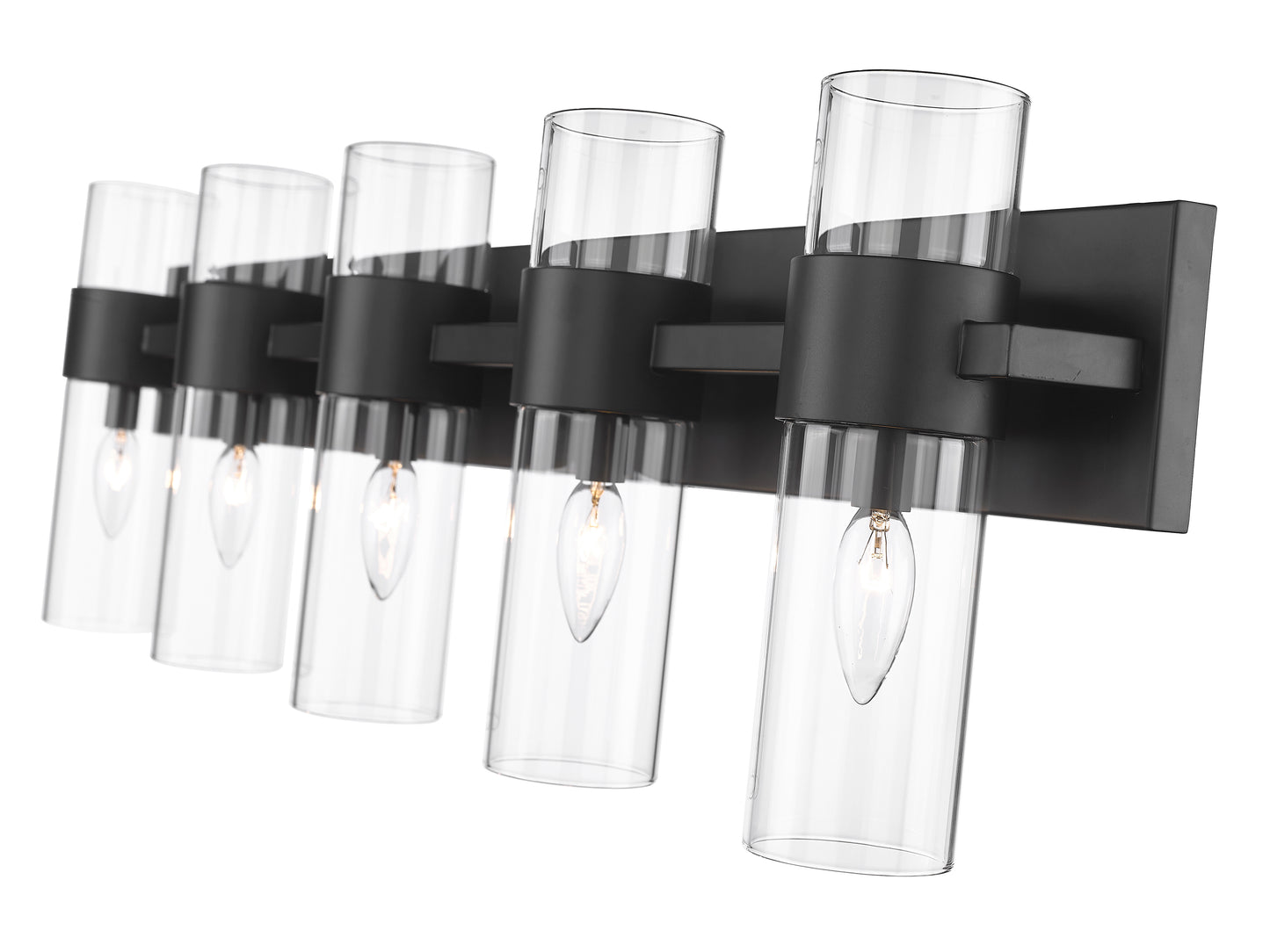 343-5V-MB - Lawson 5 Light 38" Vanity - Matte Black