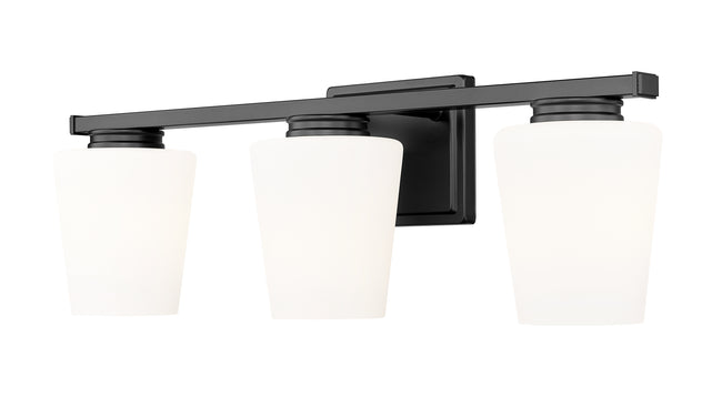 7703-3V-MB - Nextra 3 Light 24" Vanity - Matte Black