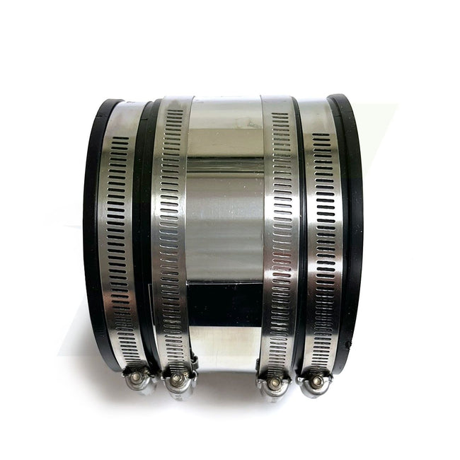 1056-44RC - 4" x 4" Strong Back RC Series Flexible Coupling for  Cast Iron, Lead, Plastic or Steel