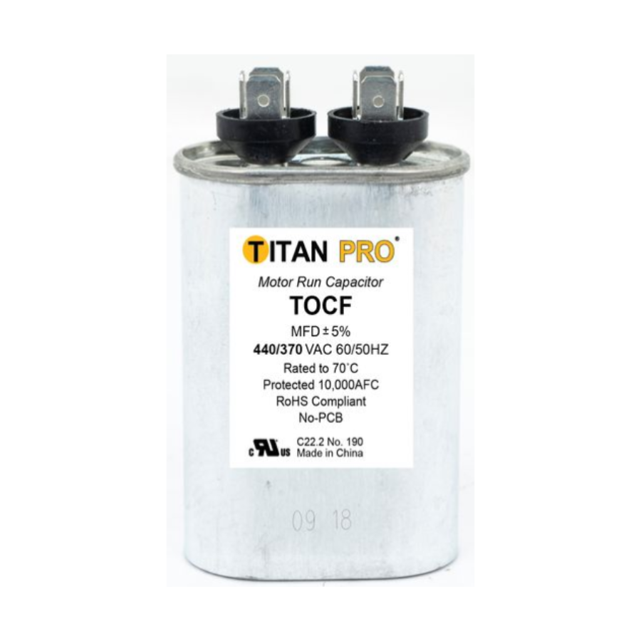 TOCF20 - TITAN PRO CAPACITOR 20 MFD 440/370V OVAL