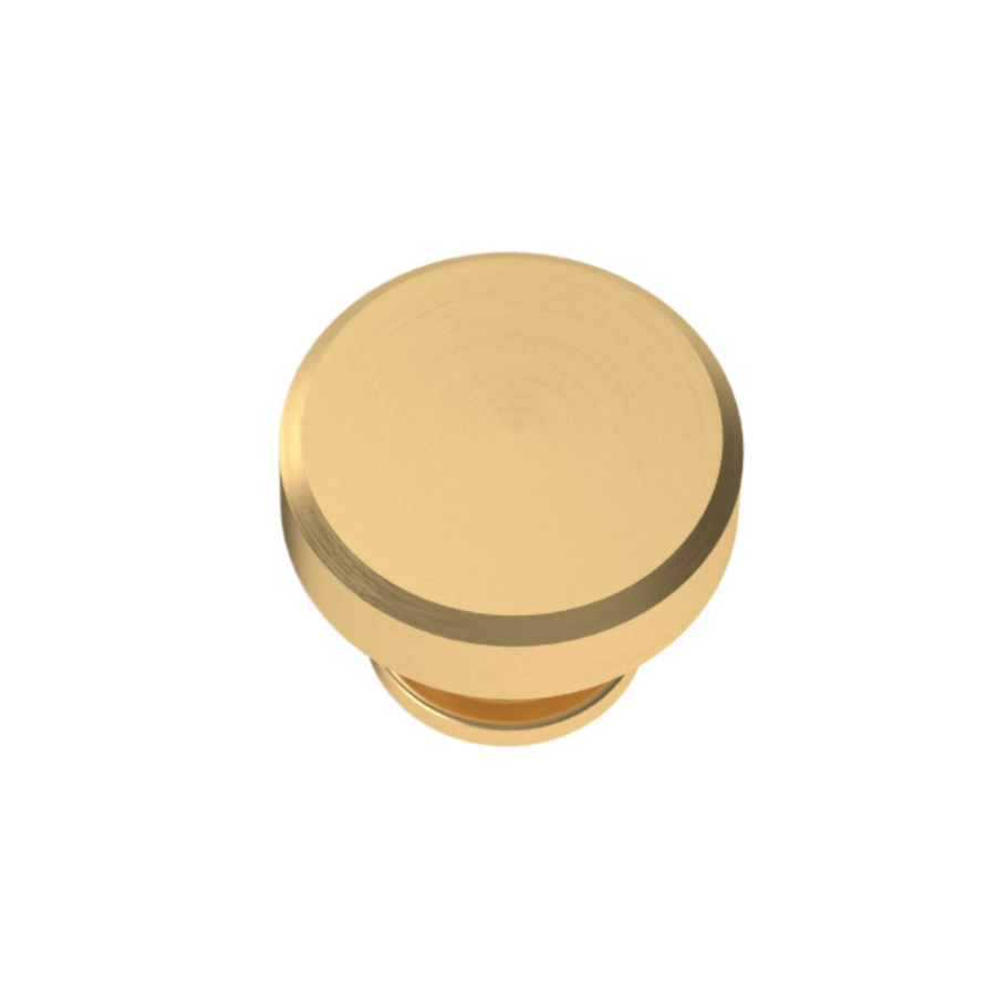 4410044 - Bevel 1-1/4" - Mushroom Cabinet Knob - Satin Brass