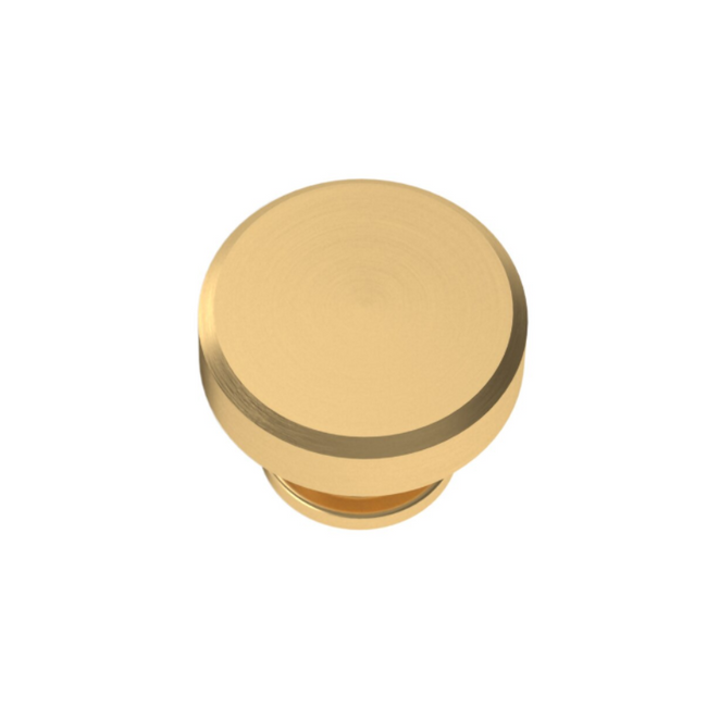 4410044 - Bevel 1-1/4" - Mushroom Cabinet Knob - Satin Brass