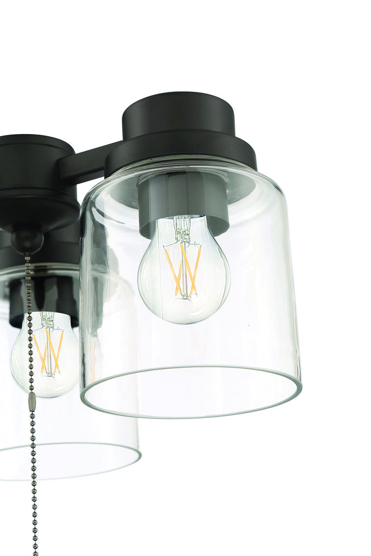 LK301102-FB-LED - 3 Light Universal Light Kit in Flat Black