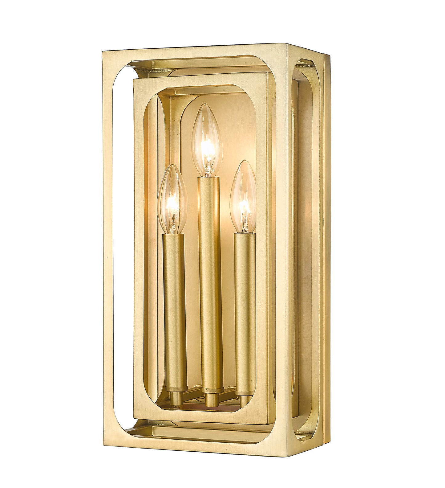 3038-3S-RB - Easton 3 Light Wall 16" Sconce - Rubbed Brass