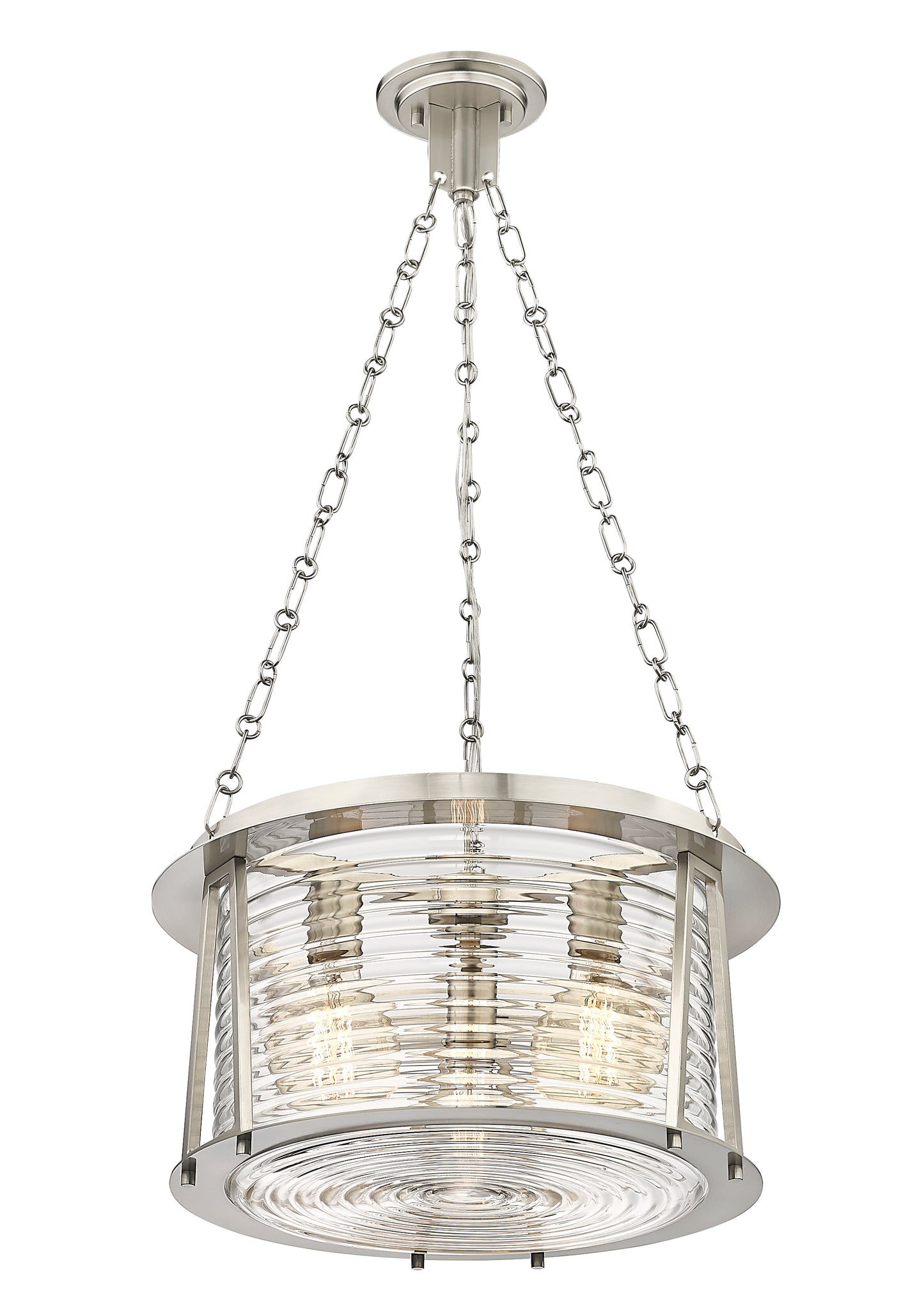 7503P18-BN - Cape Harbor 3 Light 18" Pendant - Brushed Nickel