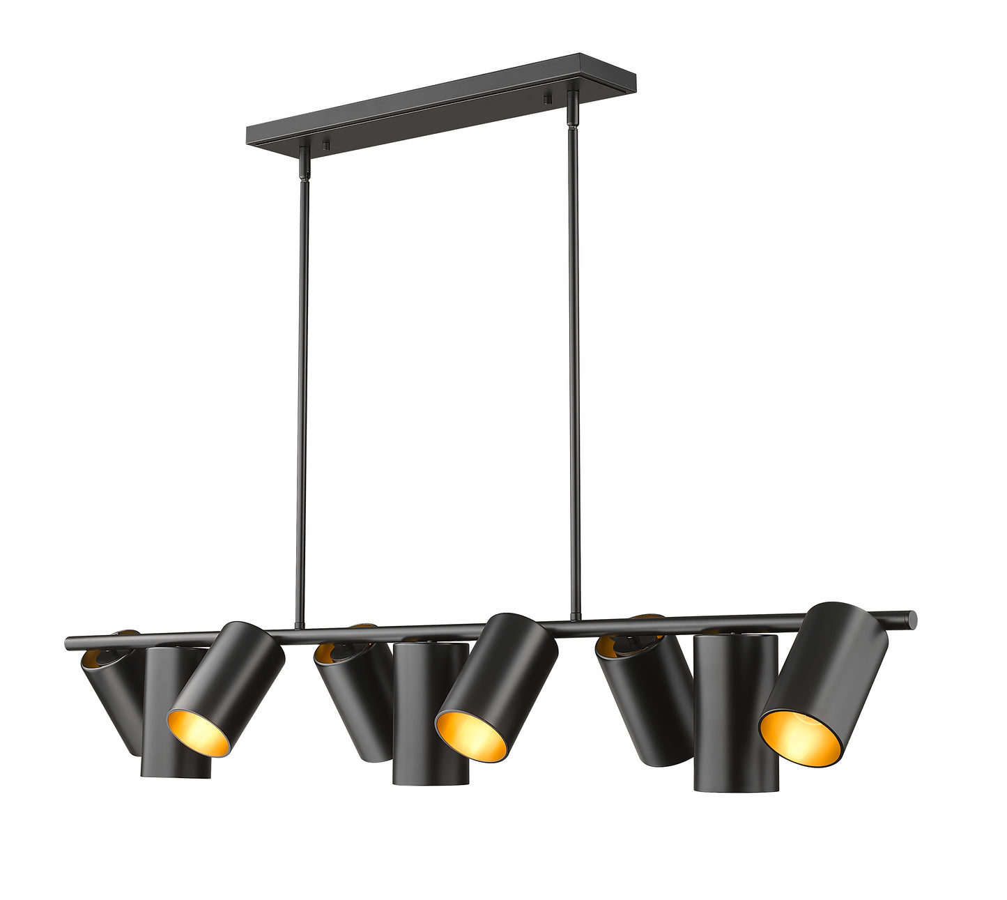 7520-9L-MB - Lumina 9 Light Linear 55" Chandelier - Matte Black
