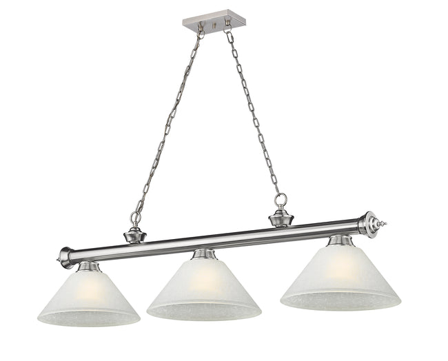2306-3BN-AWL14 - Cordon 3 Light 57" Billiard - Brushed Nickel