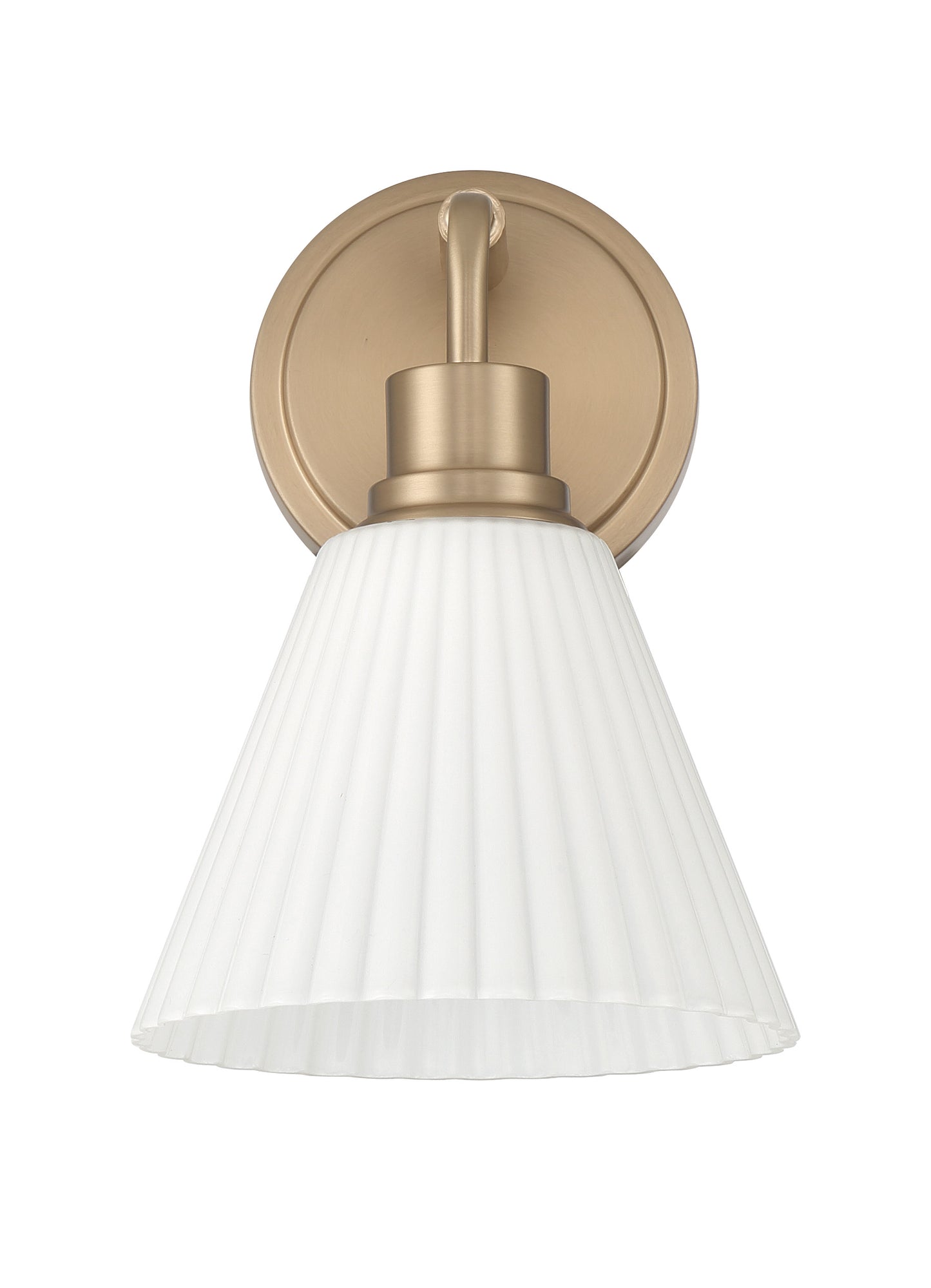62301-CPZ - Pleated II 1 Light 10.38" High Wall Sconce - Premium Bronze