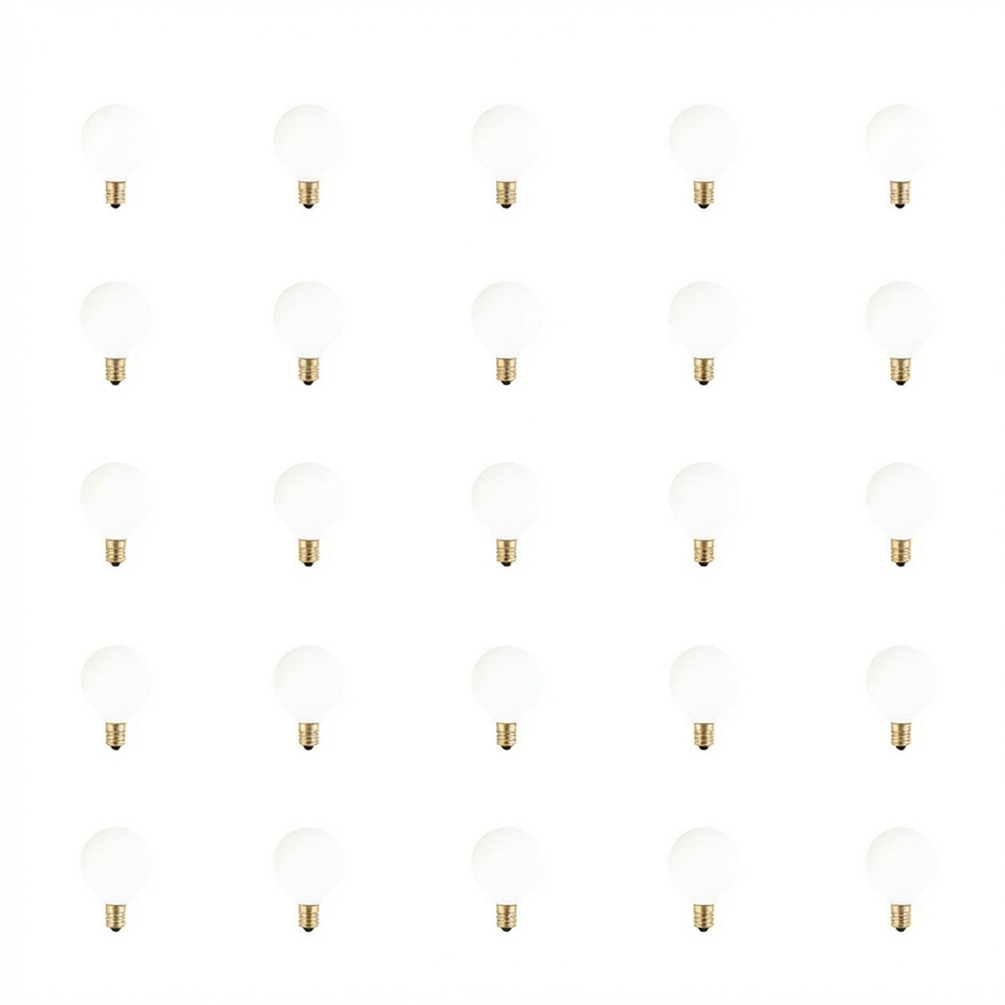 300010 - Dimmable White G12 Incandescent Candelabra Light Bulb - 10 Watt - 2700K - 25 Pack