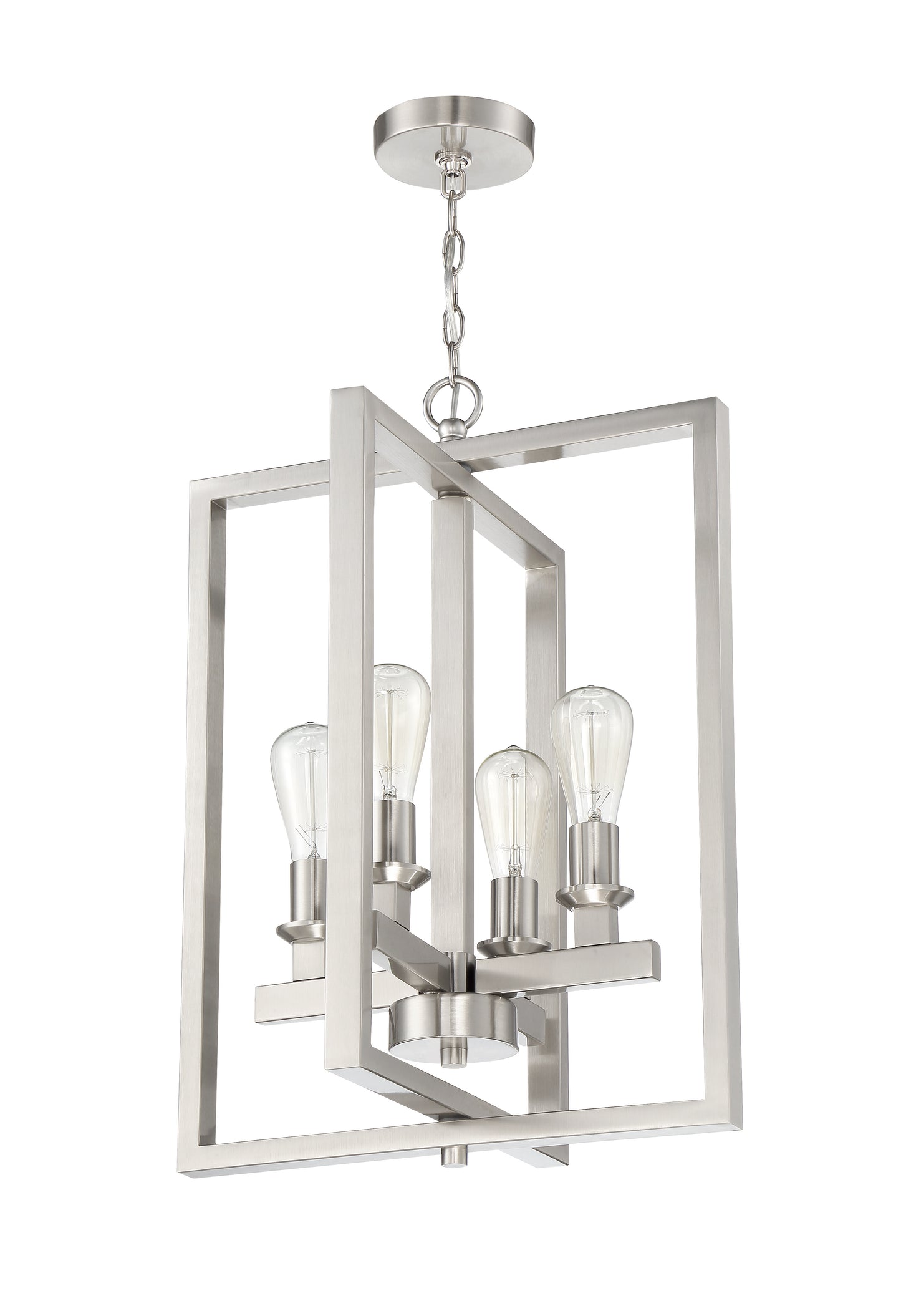 53134-BNK - Chicago 4 Light 18" Wide Foyer Light - Brushed Nickel