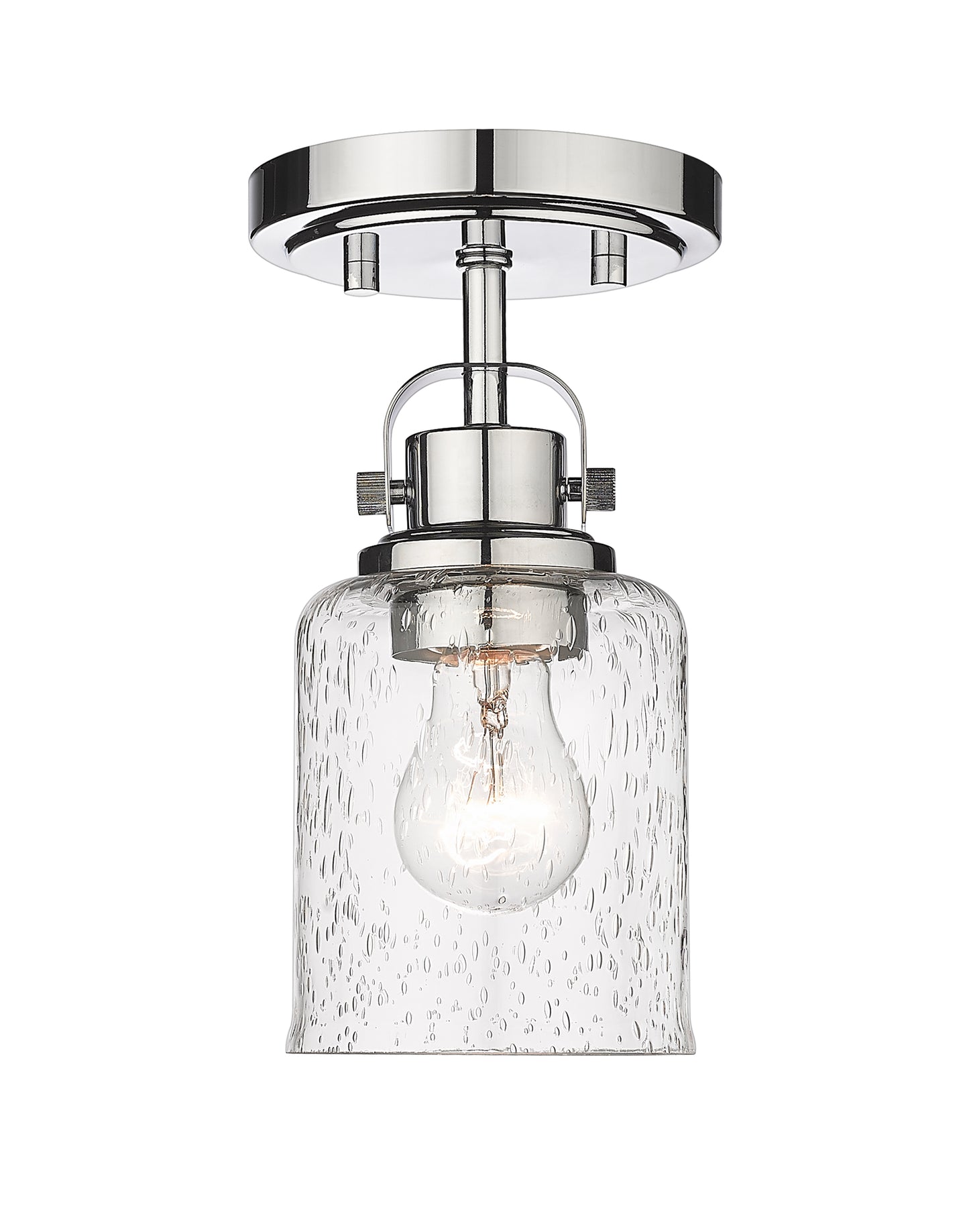 340F1-CH - Kinsley 1 Light Flush 5" Mount - Chrome