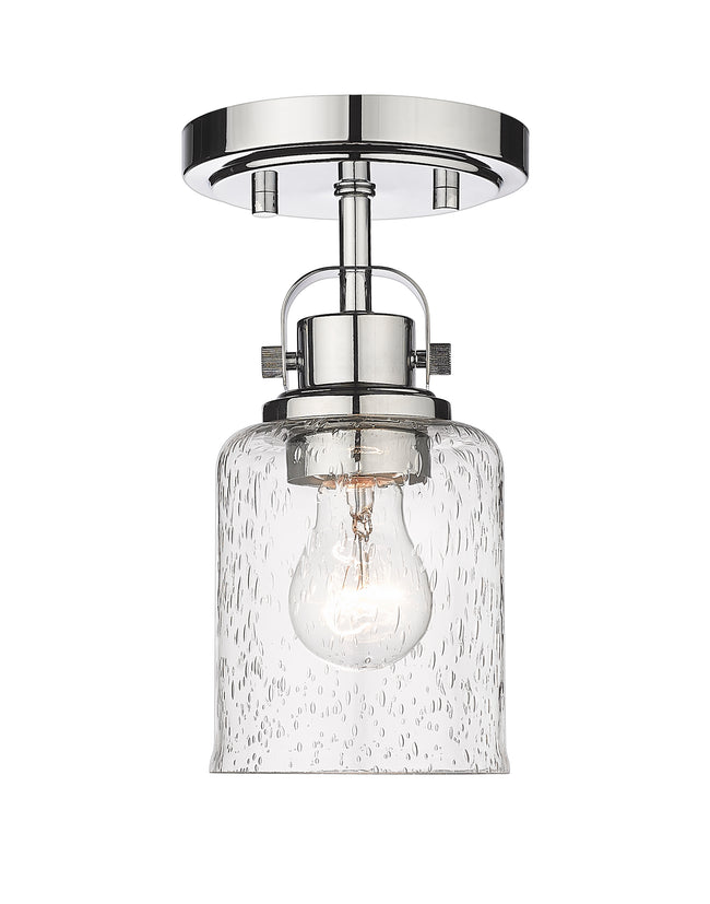 340F1-CH - Kinsley 1 Light Flush 5" Mount - Chrome